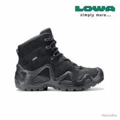 Chaussures Rangers Lowa Zephyr Mid Gore-Tex Noires / Gtx Task Force TF