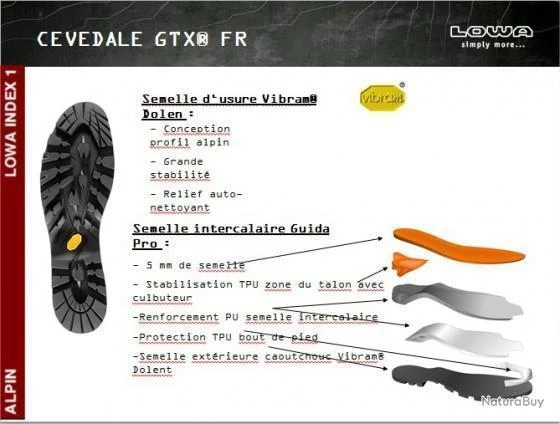 LOWA CEVEDALE PRO GTX / MARRON : GORETEX Vibram (ideal Chasse, Randonnée, Outdoor....) 4 LOWA CEVEDALE PRO GTX / MARRON : GORETEX Vibram (ideal Chasse, Randonnée, Outdoor....) – Image 4