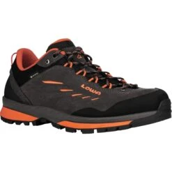 LOWA Chaussures De Trekking Homme - Delago GTX Lo - Anthracite/flame -Chaussures Lowa 210097 7935 delago gtx lo herren trekkingschuhe anthrazit flame 3 1423078