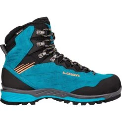 LOWA Chaussures Randonnée Femme - Cadin II GTX Mid - Turquoise/mandarin