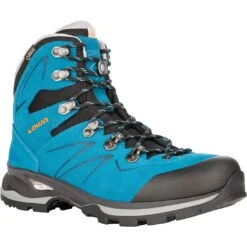 LOWA Chaussures Femme - Badia GTX - Turquoise/mandarin -Chaussures Lowa 220612 6915 badia gtx ws 2021 outer rotated 964569