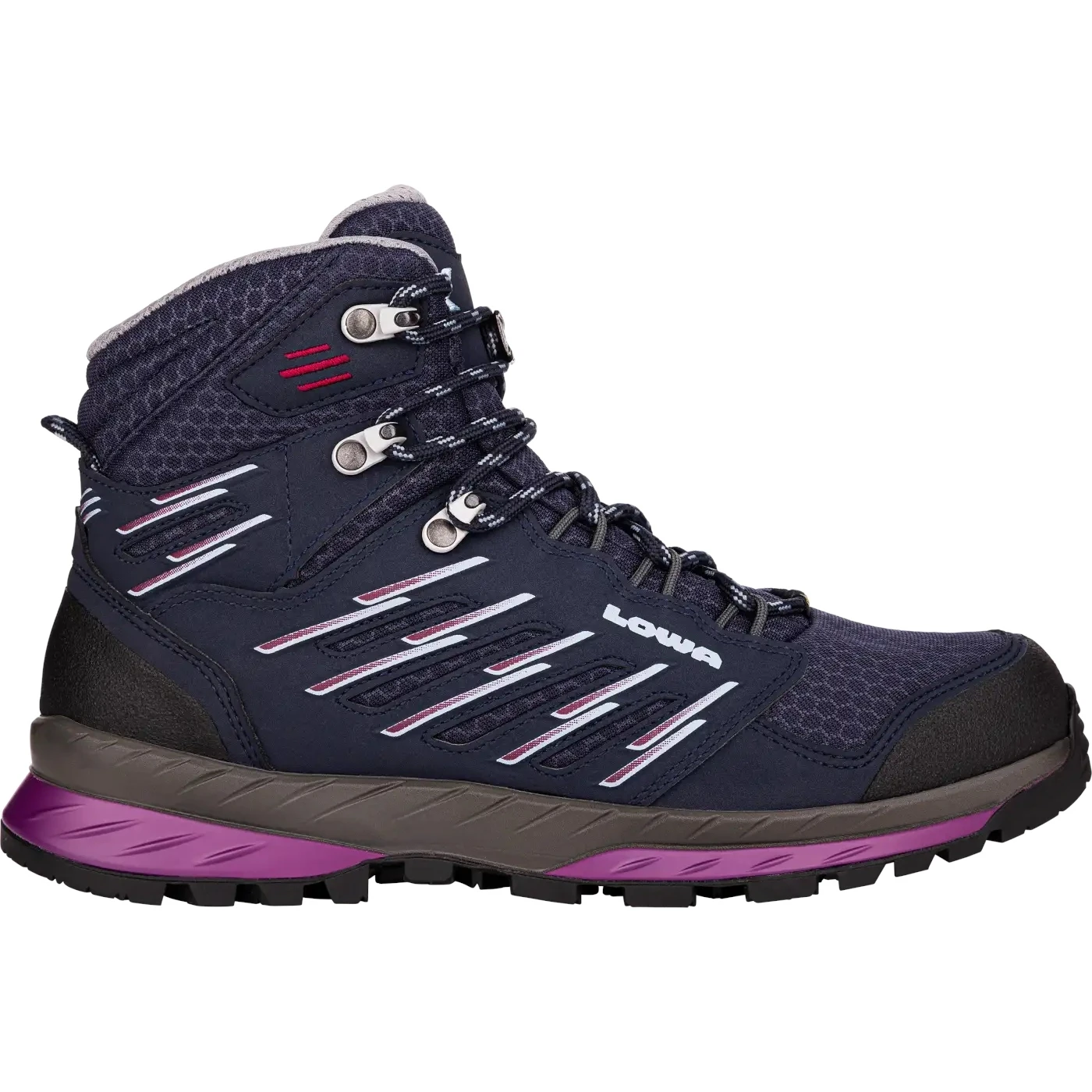 LOWA Chaussures De Trekking Femme - Trek Evo GTX Mid - Navy/berry 1 LOWA Chaussures De Trekking Femme - Trek Evo GTX Mid - Navy/berry