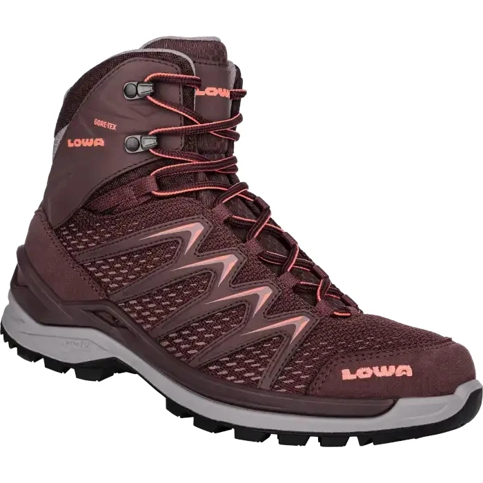 LOWA Chaussures Femme - Innox Pro GTX Mid - Borgundy/coral 3 LOWA Chaussures Femme - Innox Pro GTX Mid - Borgundy/coral – Image 3