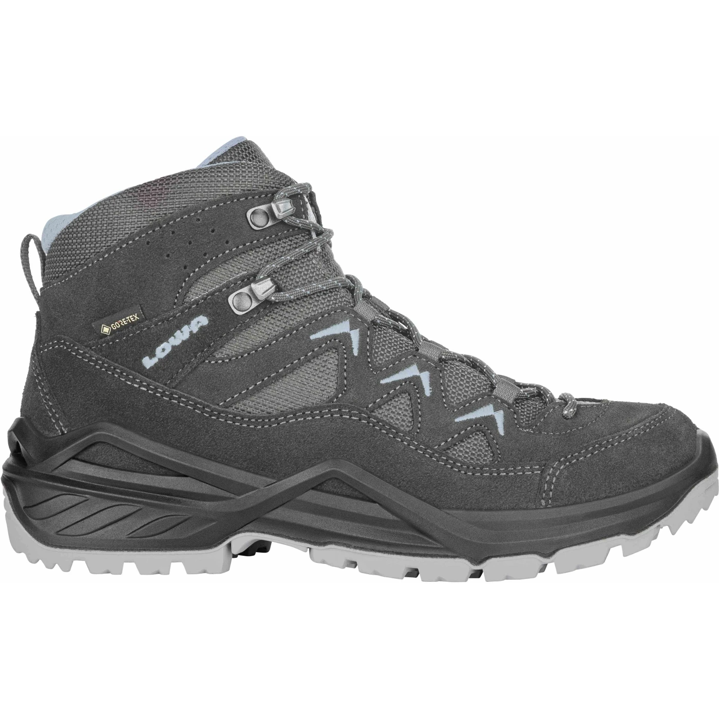 LOWA Chaussures Femme - Sirkos Evo GTX Mid - Anthracite/ice Blue 1 LOWA Chaussures Femme - Sirkos Evo GTX Mid - Anthracite/ice Blue