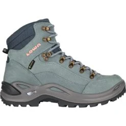 LOWA Chaussures Randonnée Femme - Renegade GTX Mid - Iceblue/salmon
