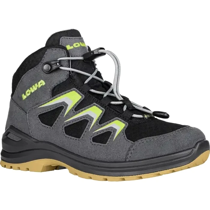 LOWA Chaussures Enfants - Innox Evo GTX QC Junior - Graphite/avocado (Pointure 36-39) 3 LOWA Chaussures Enfants - Innox Evo GTX QC Junior - Graphite/avocado (Pointure 36-39) – Image 3