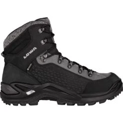 LOWA Bottes D'Hiver Homme - Renegade Warm GTX Mid - Black/grey