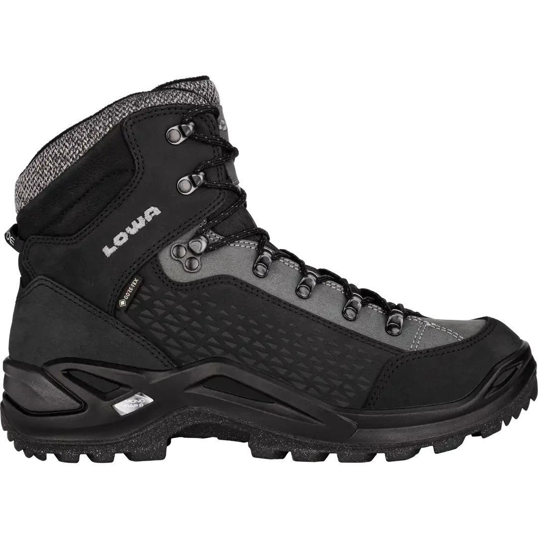 LOWA Bottes D'Hiver Homme - Renegade Warm GTX Mid - Black/grey 1 LOWA Bottes D'Hiver Homme - Renegade Warm GTX Mid - Black/grey