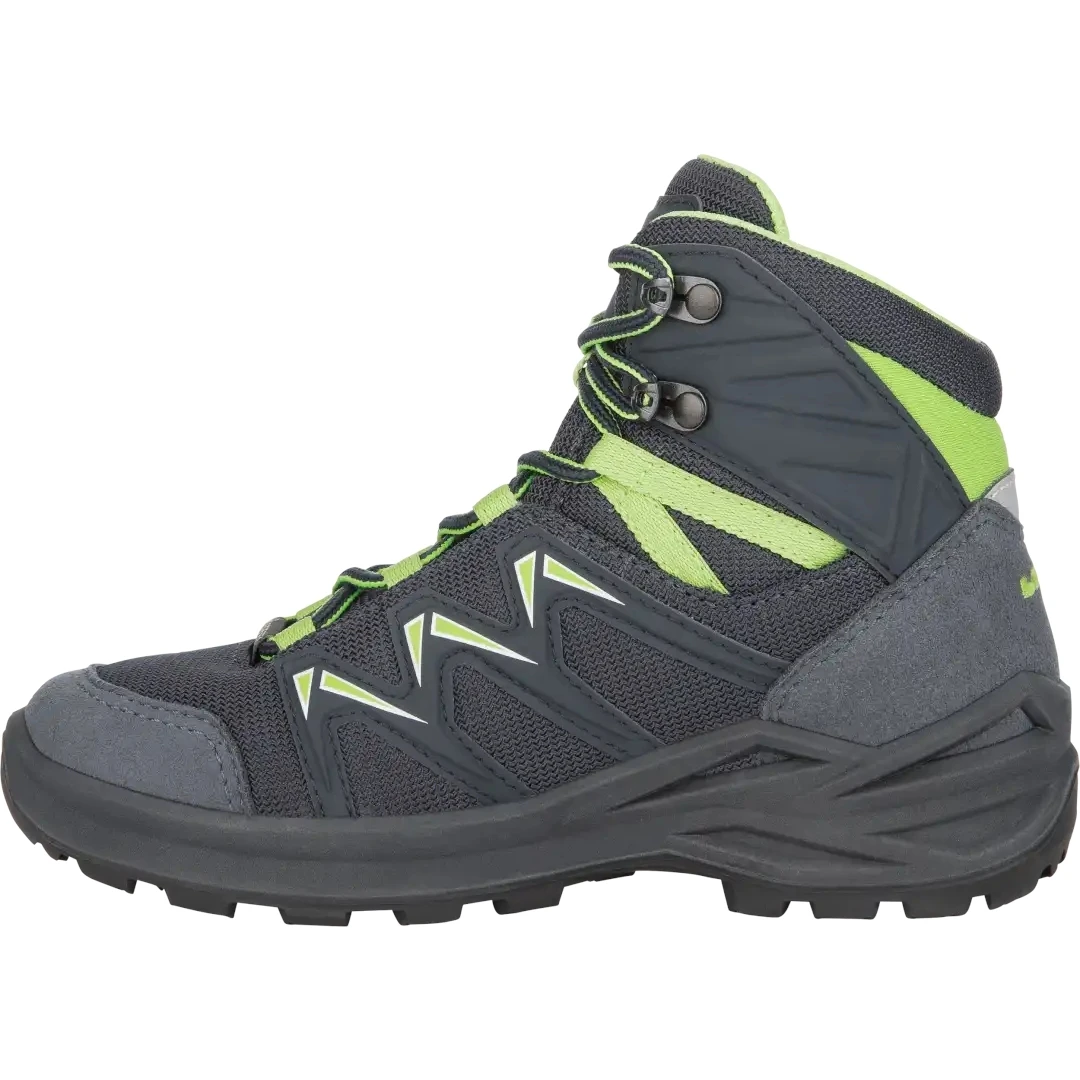 LOWA Chaussures Enfants - Innox Pro GTX Mid Junior - Steel Blue/lime (Taille 36-40) 4 LOWA Chaussures Enfants - Innox Pro GTX Mid Junior - Steel Blue/lime (Taille 36-40) – Image 4