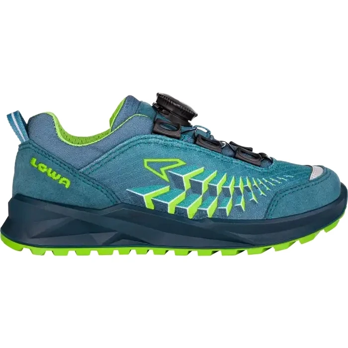 LOWA Chaussures Enfant - Ferrox GTX Lo Junior - Petrol/lime (Pointure 36-39) 1 LOWA Chaussures Enfant - Ferrox GTX Lo Junior - Petrol/lime (Pointure 36-39)