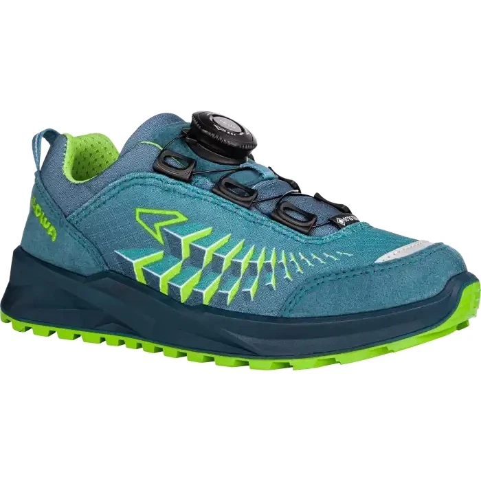LOWA Chaussures Enfant - Ferrox GTX Lo Junior - Petrol/lime (Pointure 30-35) - 2023 3 LOWA Chaussures Enfant - Ferrox GTX Lo Junior - Petrol/lime (Pointure 30-35) - 2023 – Image 3