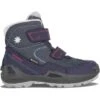 LOWA Chaussures Enfant - Milo GTX Mid - Navy/magenta (Size 27-35)