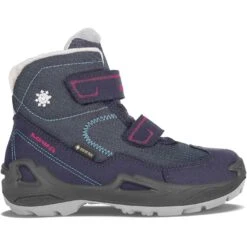 LOWA Chaussures Enfant - Milo GTX Mid - Navy/magenta (Size 27-35)