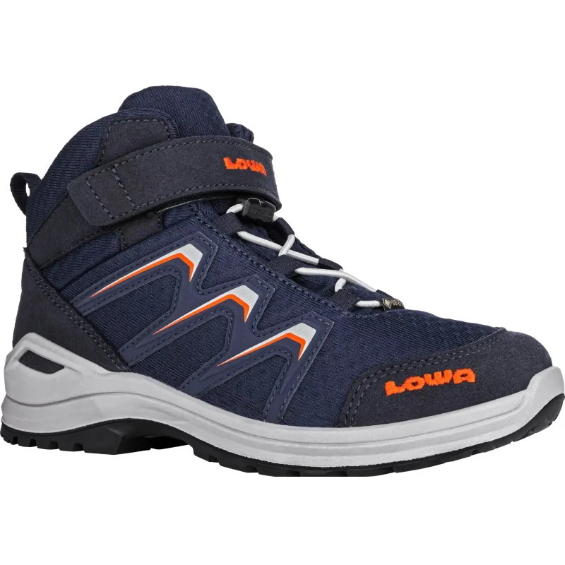 LOWA Chaussures Enfants - Maddox GTX Mid Junior - Navy/flame (Pointure 36-38) 1 LOWA Chaussures Enfants - Maddox GTX Mid Junior - Navy/flame (Pointure 36-38)