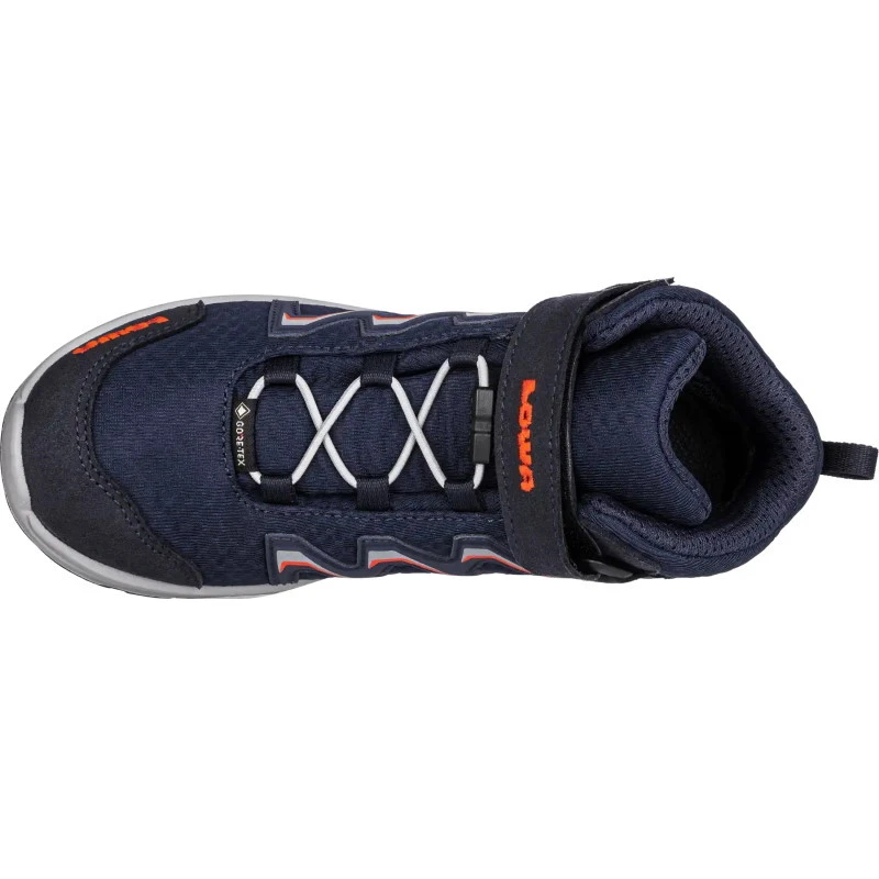 LOWA Chaussures Enfants - Maddox GTX Mid Junior - Navy/flame (Pointure 36-38) 6 LOWA Chaussures Enfants - Maddox GTX Mid Junior - Navy/flame (Pointure 36-38) – Image 6