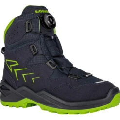 LOWA Chaussures D'Hiver Enfants - Firo GTX - Navy/lime (Pointure 25-35)