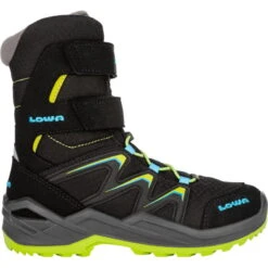 LOWA Chaussures Enfant - Maddox Warm GTX Hi Junior - Noir/lime (Pointure 36-40) -Chaussures Lowa lowa 640783 9903 maddox warm gtx hi black lime a 1543428 1