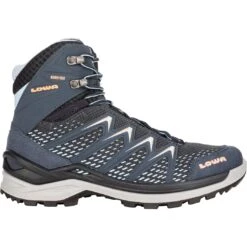 LOWA Chaussures Femme - Innox Pro GTX Mid - Steelblue/salmon