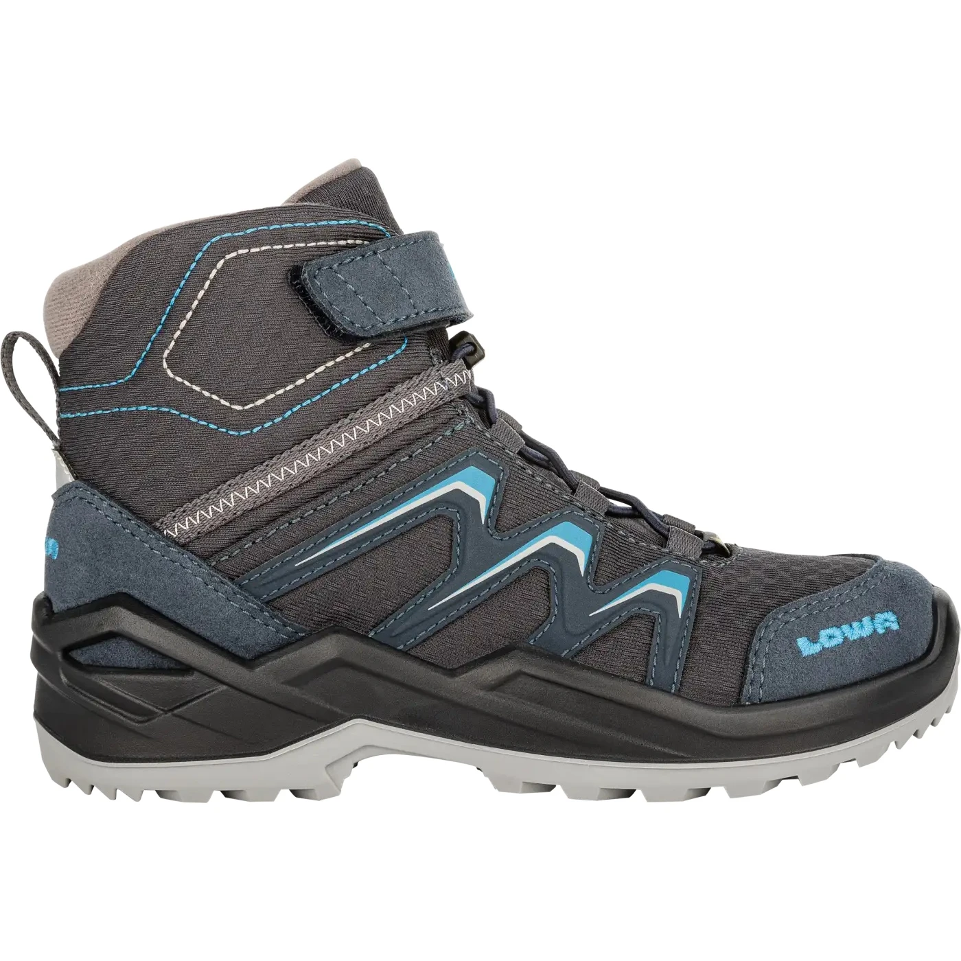 LOWA Chaussures Enfant - Maddox Warm GTX Mid Junior - Bleu Acier (pointures 25-35) 1 LOWA Chaussures Enfant - Maddox Warm GTX Mid Junior - Bleu Acier (pointures 25-35)