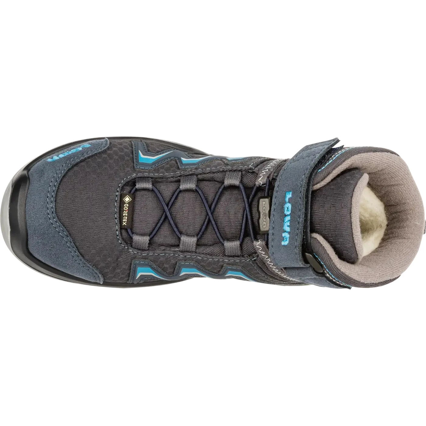 LOWA Chaussures Enfant - Maddox Warm GTX Mid Junior - Bleu Acier (pointures 25-35) 5 LOWA Chaussures Enfant - Maddox Warm GTX Mid Junior - Bleu Acier (pointures 25-35) – Image 5