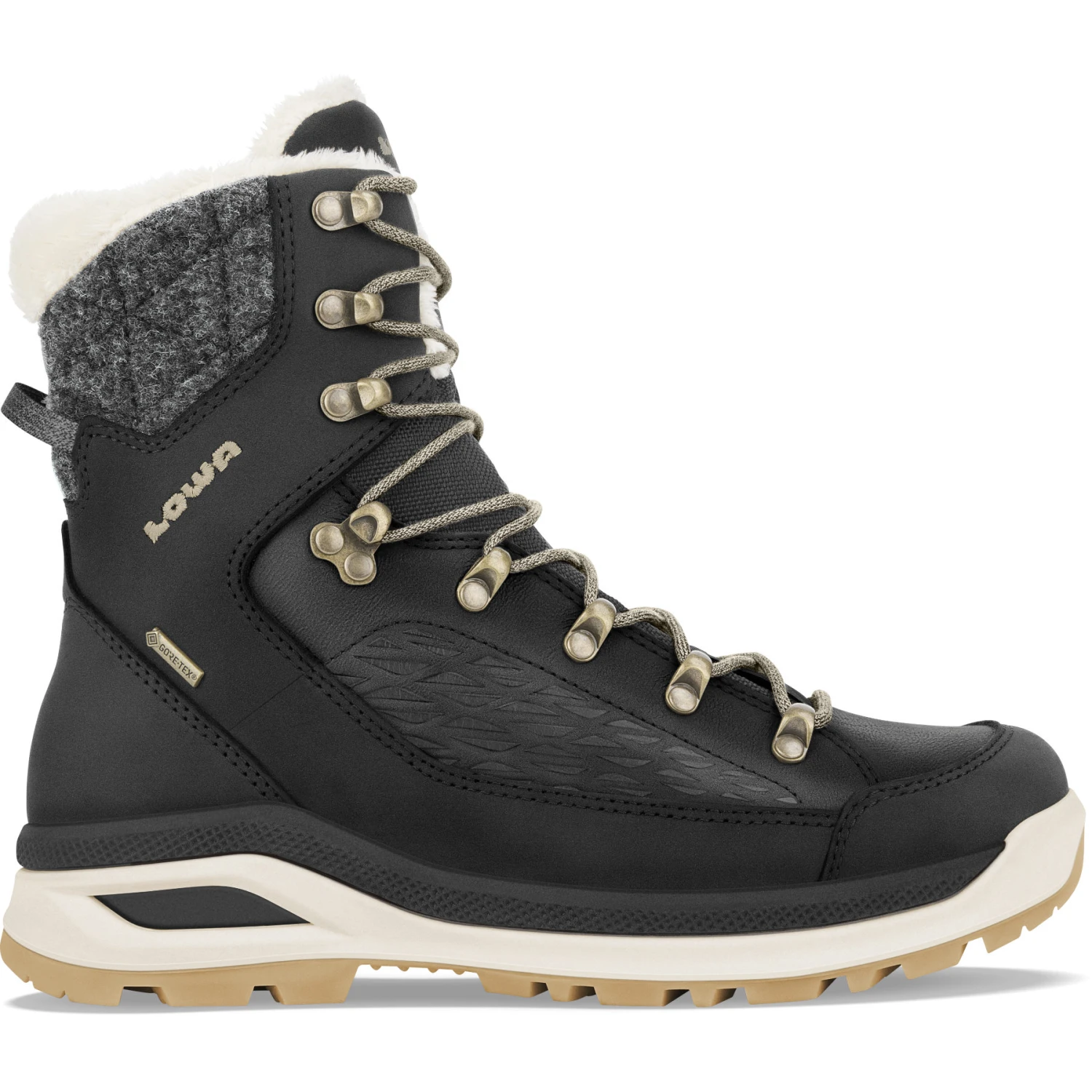 LOWA Bottes D'Hiver Femme - Renegade EVO Ice GTX - Black/champagne 1 LOWA Bottes D'Hiver Femme - Renegade EVO Ice GTX - Black/champagne